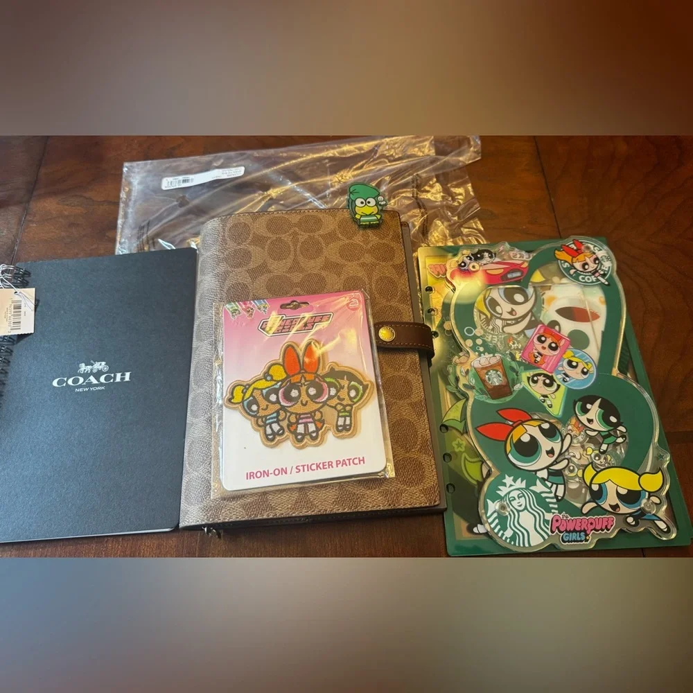 Coach Brown Signature Canvas Organizer planner plus extras. - Picture 2 of 8